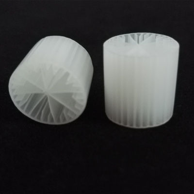 White HDPE Moving Bed Filter Media MBBR 15*15mm For Sewage Treatment Plant/Bio Filter Media