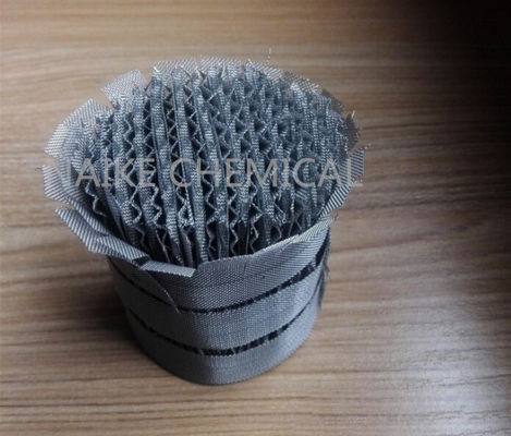 Stainless Steel Wire Mesh Structured Packing 900Y For 25mm Diameter Distillation Column